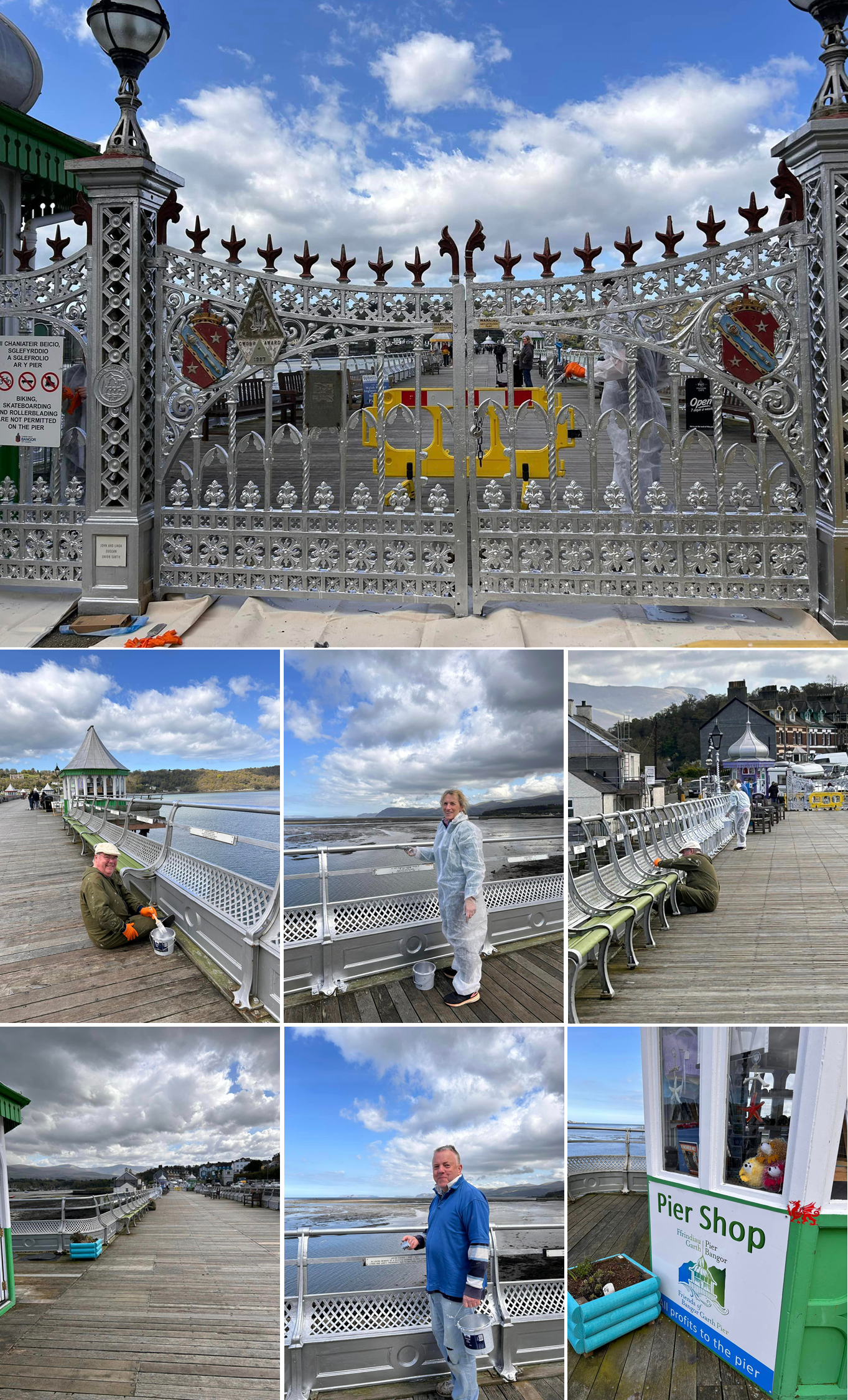 Thank you to all the volunteers for their excellent work and efforts painting the Pier.