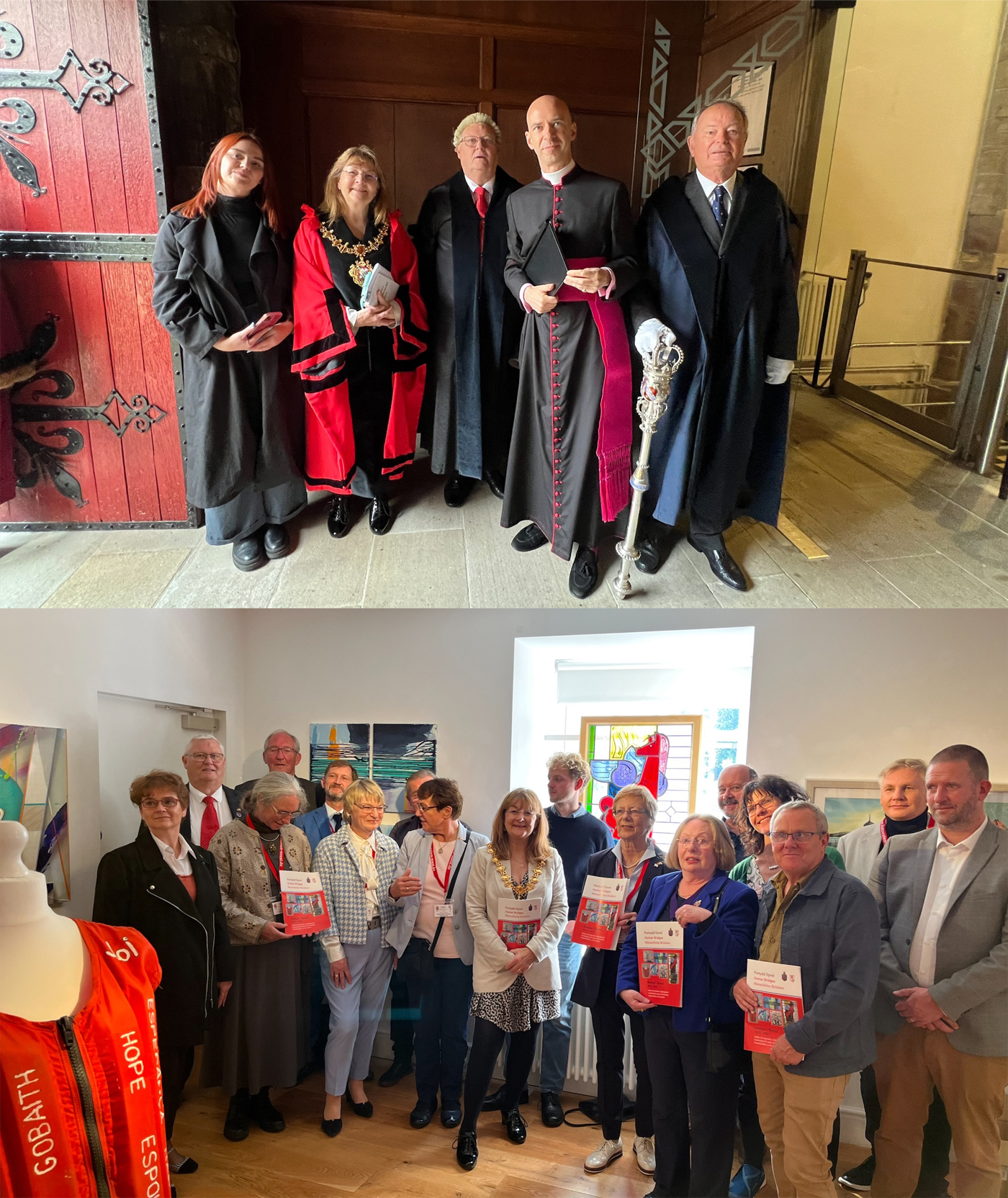 Recently a group of Soest people visited Bangor. The city of Soest in West Germany is twinned with the city of Bangor and celebrates the 50th anniversary of the twinning this year. 50 years of friendship between the citizens of the two cities!
