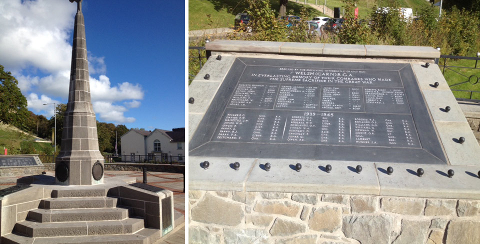 Refurbishment of the War Memorial Cross Bangor