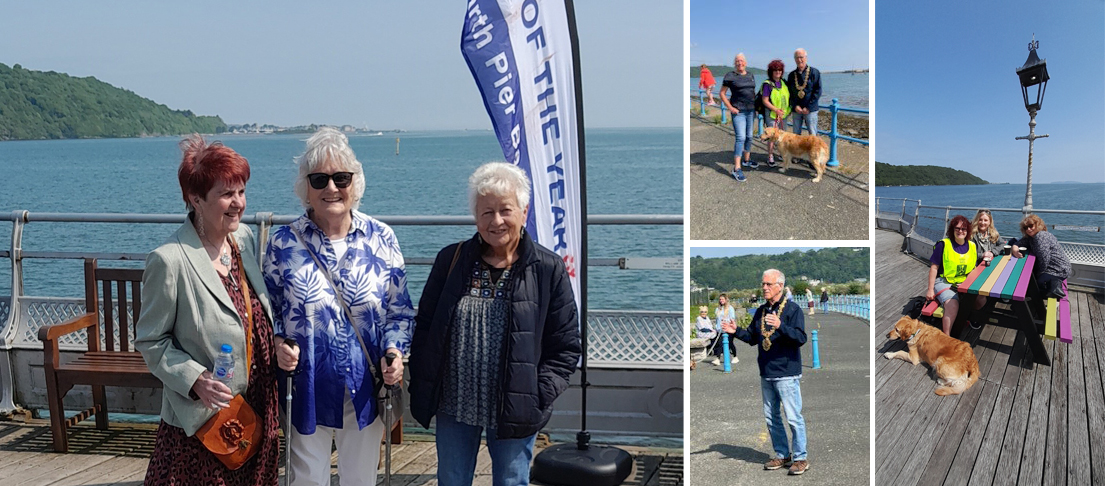 Cafodd y Maer yr anrhydedd o fod yn bresenol ym y Daith Gerdded ar y pier gyda Eryri Cydweithredol a Dementia Actif Gwynedd i nodi Wythnos Dementia.